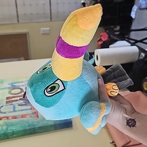 Toucan Bird Plush Blue 11" Long Beak 2013 National Entertainment Network NEN